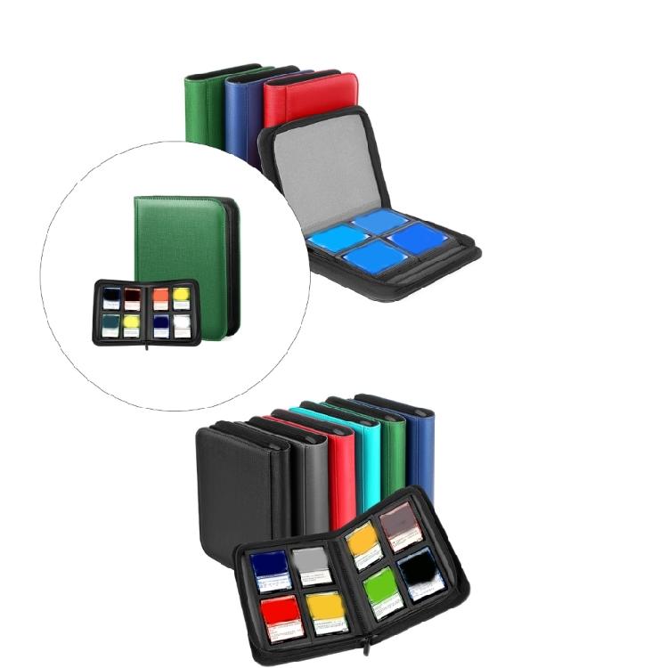 PU Leather Card Collection Book Trading Card Organizers Features 160 Capacity Secure Card Slots and Side Access Design