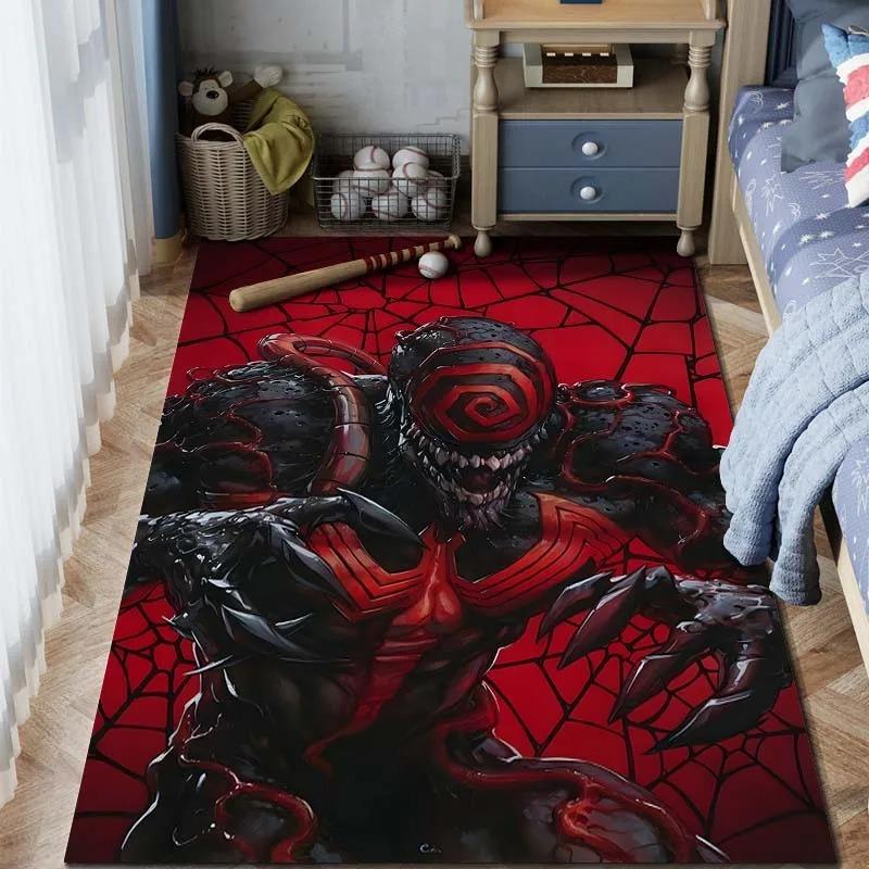 

Marvel Venom Print Carpet Rug for Home Living Room Bedroom Sofa Doormat Decor Non-slip Floor Mat Cloakroom Play Area Rug 120*160cm