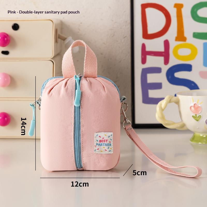 Tragbare Mini-Bindenaufbewahrungstasche Dezente Menstruationstücher-Tasche Studenten-Reise Monatliche Perioden-Essentials-Organizer