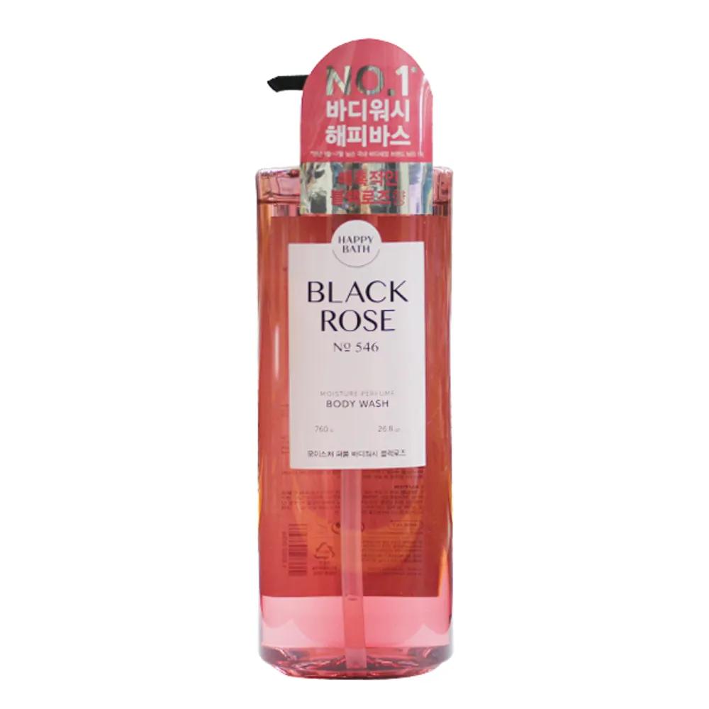HAPPY BATH Moisture Perfume Body Wash Black Rose Scent 760g