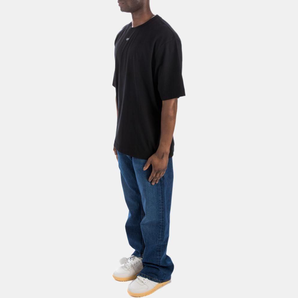 OFF WHITE Logo Patch Straight Leg Jeans OMYA177F23DEN0024400