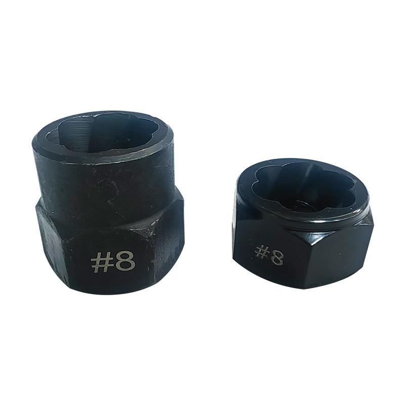 10 Piece Aluminum Box Broken Wire Nut Bolt Extractor Hexagonal Nut Disassembly Tool Anti Slip Sleeve Set