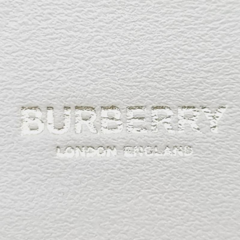 Burberry Hannah Series Brand Check Canvas And Leather Envelope Bag Women bags Light-Beige 80731571