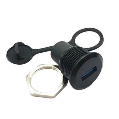 Circular USB3.0 Female Port Socket Connector Dustproof Cover Compatible for USB2.0 Devices Durability Zinc Housing