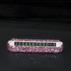 Car Luminous Stealth Lady Cute Diamond-Studded Rhinestone Mobile Car Number Plate Interior Accessories Parking Number Card