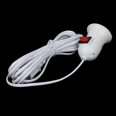 2.5M 4M E27 Lamp Base Holder Us Hanging Light Bulb Socket Cord With Switch