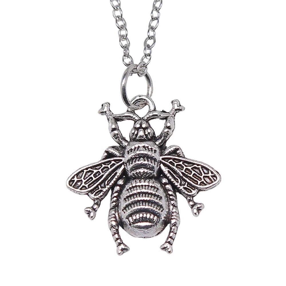 Dragonfly Pendant Necklace Insect Nature Inspired Delicate Jewelry 40cm Short Chain
