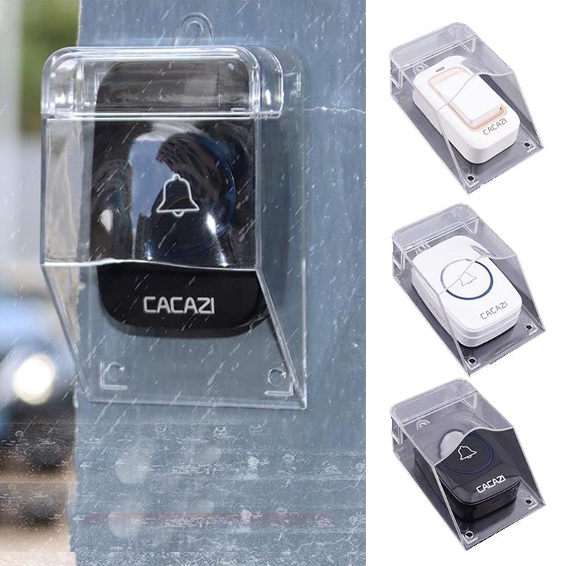 Transparent Wireless Doorbell Button Protective Cover Rainproof and Waterproof Home Doorbell