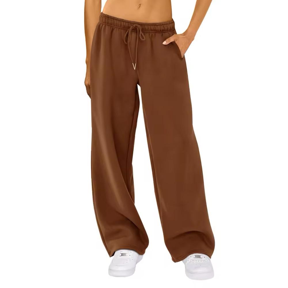 

European & American Women s Casual Loose Sports Sweatpants - New 2026 Spring & Autumn Collection XXL коричневий