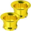 Moderno La Tail Air Funnel Carburetor Turret Aluminum Intake Funnel Aluminum Funnel Ventilation Set of (Gold Fan, 2)