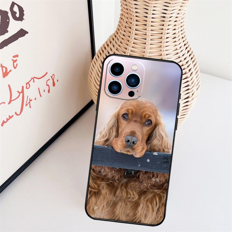 Cocker Spaniel Dog Phone Case For iPhone 17 Pro Max 16 15 11 12 13 14 Pro Max Mini 15 16 Plus 16e 17 Air Cover