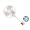87HA Space Saving 5W Rotatable Socket Fan 360 Degree Adjustable Ventilation System Suitable for Bedroom Kitchen Room