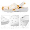 Printed White EVA Garden Shoes Unisex Lightweight Breathable Slip On Clogs Beach Pool Bathroom Home Summer Beach Sandals