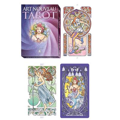 [Q0896] - 'Art Nouveau' Creative Tarot (22 Arcana) - Box 15x11x2 Cm