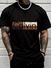 2026 Unisexs Casual Shortsleeved Calvin Letter Colorblock Pattern Tshirt Fashion Street Style Adult Casual Wear Sports Outdoors