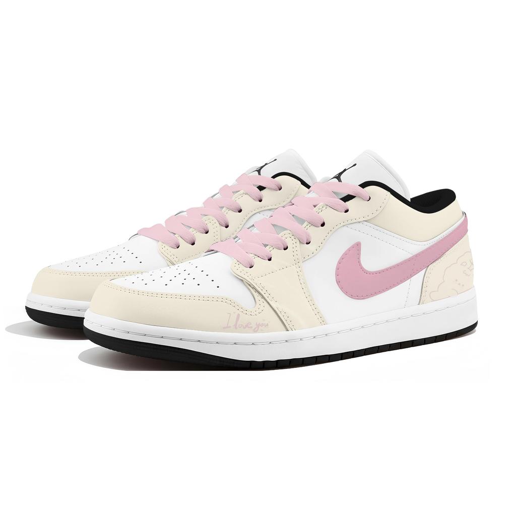 Jordan Air Jordan 1 Powder Blade Abrasion Resistant Abrasion Resistant Low Top Vintage Basketball Shoes Unisex DC0774-101(Team1510-)