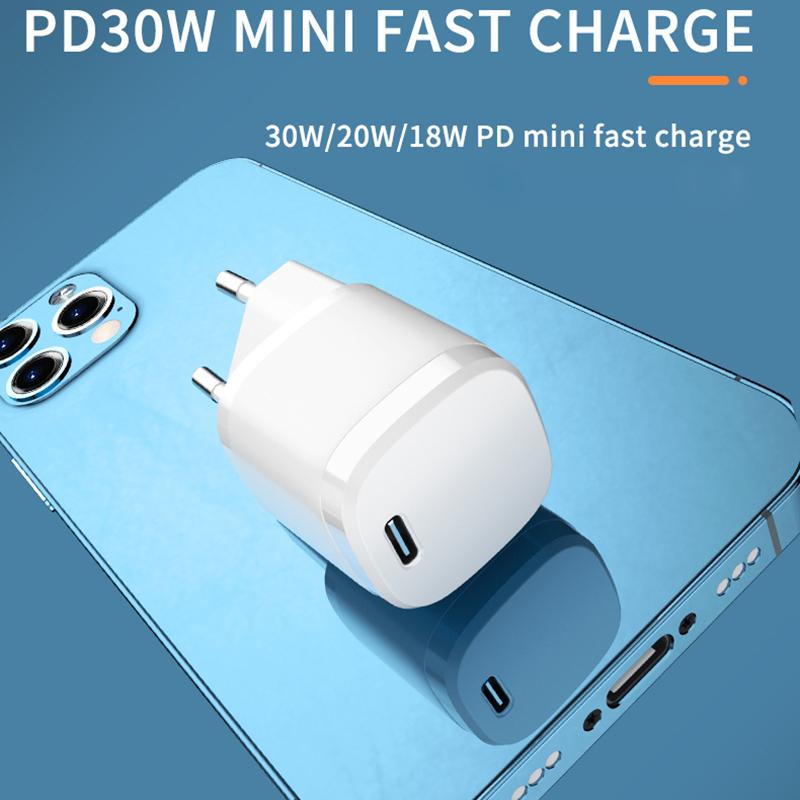 11W GaN Type C Charger PD Fast Charge Phone QC 1.1 Quick Chargers For iPhone 11 11 11 11 Pro Max Mini iPad Charging