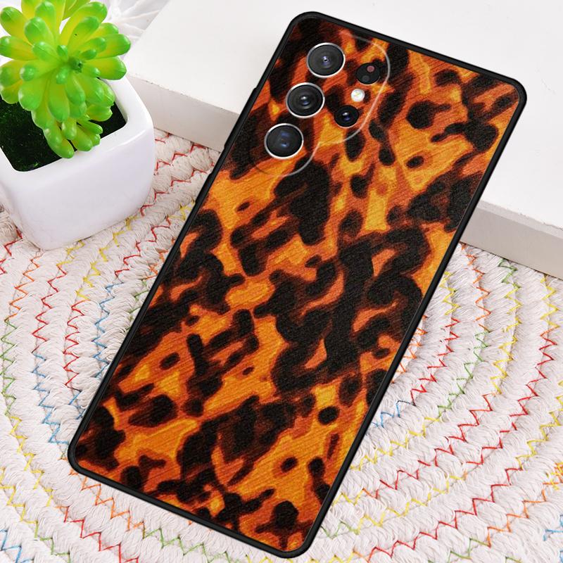 Tortoise Shell Pattern TPU Phone Case For Samsung Galaxy note 10 pro S26 S25 S24 S23 S22 Ultra Plus S21 FE S20 Shockproof Cover