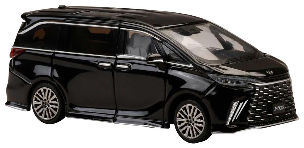 LEXUS LM Custom Version 500h Graphite Black Glass Flake White Interior 1/64 4-Seater (RHD) /