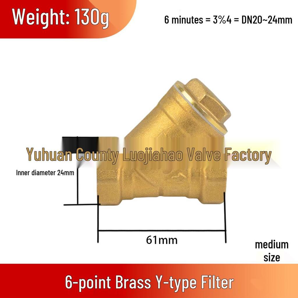 High-Pressure High-Temperature Forged Brass Y-Type Multifunctional Filter Pipe