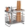 Wall Mounted Chopstick Cage Kitchen Utensil Drying Holder Stainless Steel Cutlery Container for