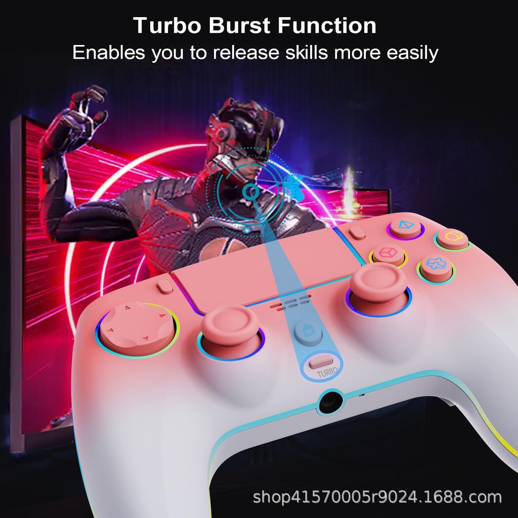 Kabelloser Game Controller Hall-Trigger RGB-Touchpad für PS4/Switch2/PS3/PC