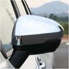 For Mitsubishi Outlander  ABS Car Rearview Side Mirror Cover Wing Cap Exterior Door Housing Shell Trim Adhesive Sticker