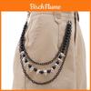 Hip Hop Metal Waist Chain With Multilayer Beads For Men And Women Summer Fashion