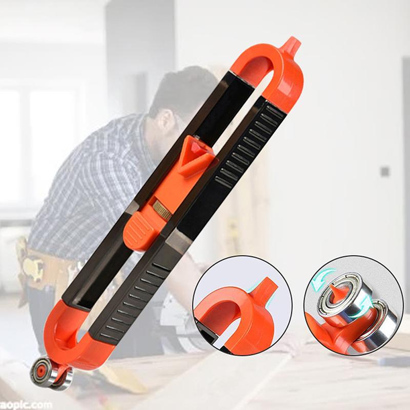 Gauge Profile Scribing Ruler Outline Duplication Marking for Welding Flooring Tile Scribe Construction Woodworking Tool