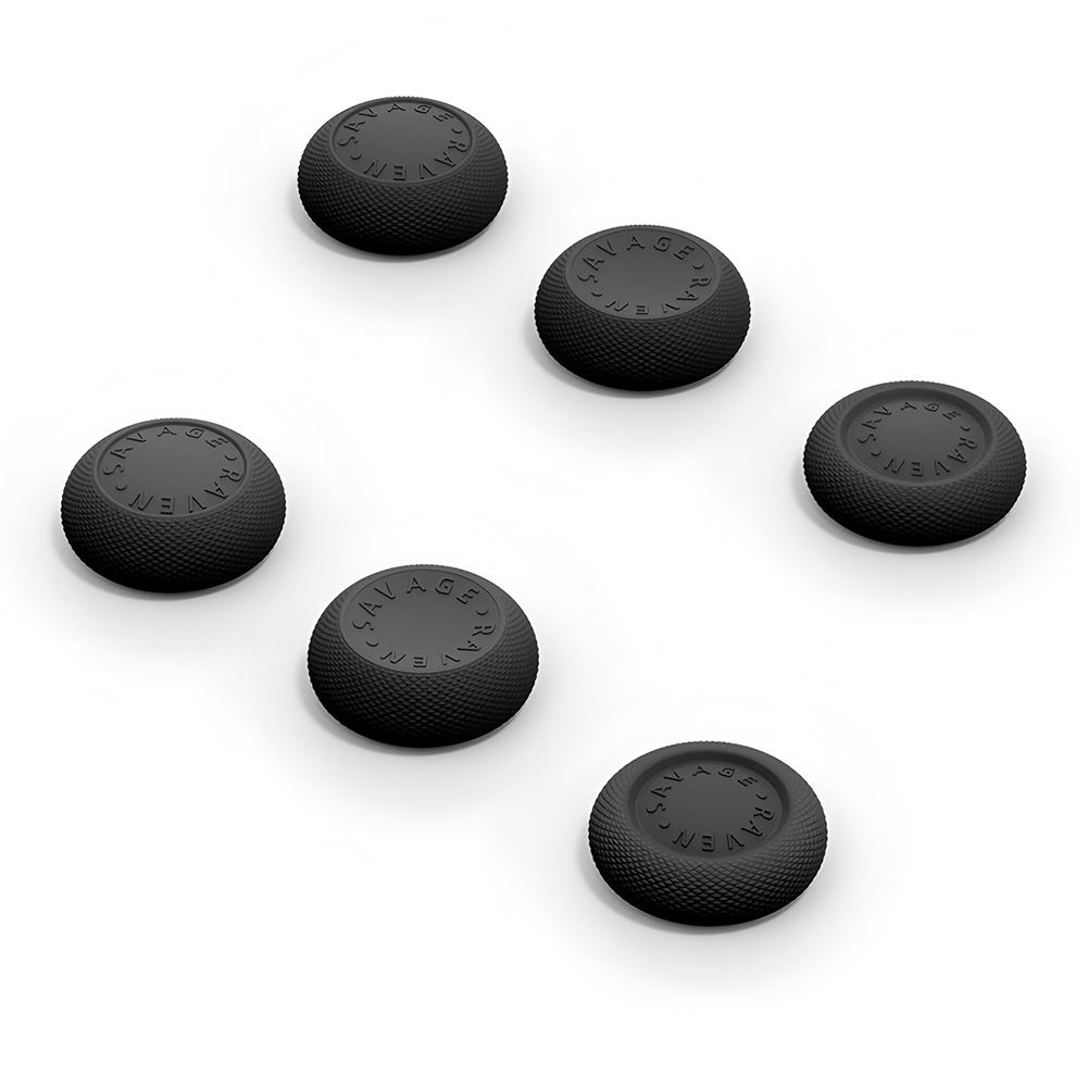 For Switch 2 NS2 6pcs Thumb Stick Grip Caps For Skull & Co. JoyCon Thumb Grip Set Joystick Cap Thumbstick Cover Game Accessories чёрный