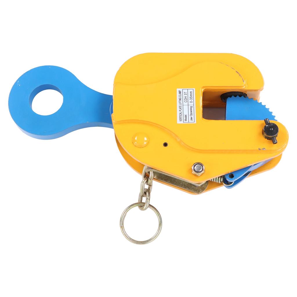 Vertical Plate Clamp 3T 6614lbs Load Capacity 35mm Jaw Opening Steel Plate Lifting Clamp with Self Locking