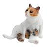 Realistische Katzen Miniaturskulptur Schreibtischdekoration PVC Heimdekoration Figur Für Wohnzimmer Büro Regal Ornament Mehrfarbig
