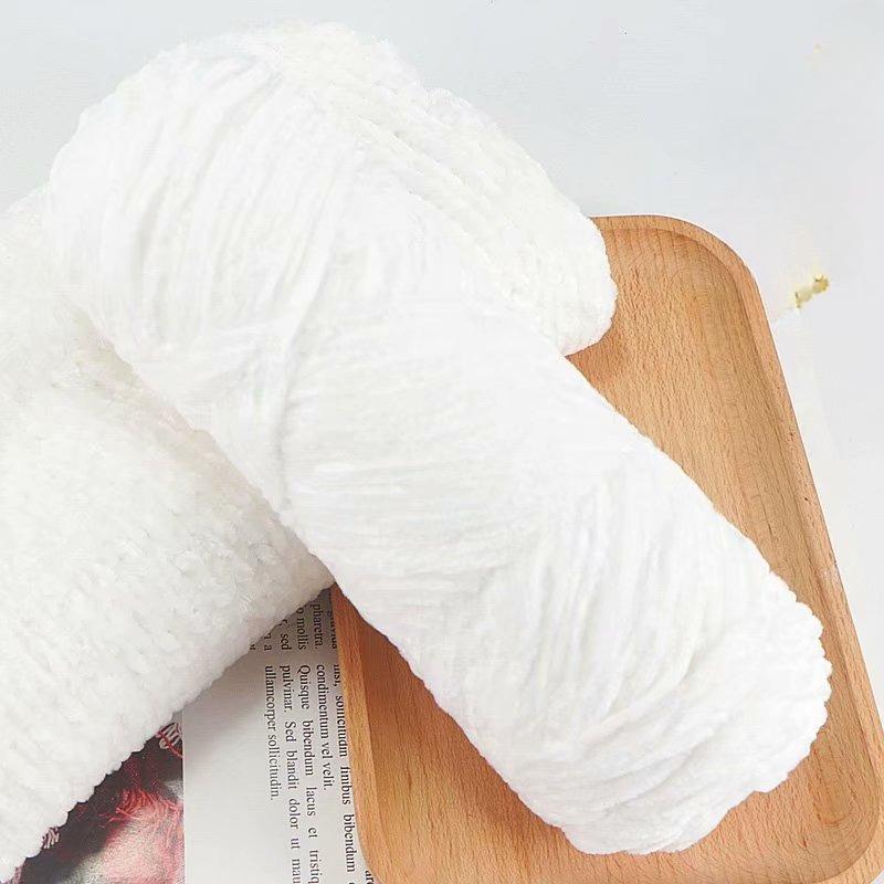 10Pcs/95g Chenille Warm Velvet Yarn Blended for Handmade DIY Knitting Wool Crochet Handmade Scarf Coat Baby Blanket and Hat