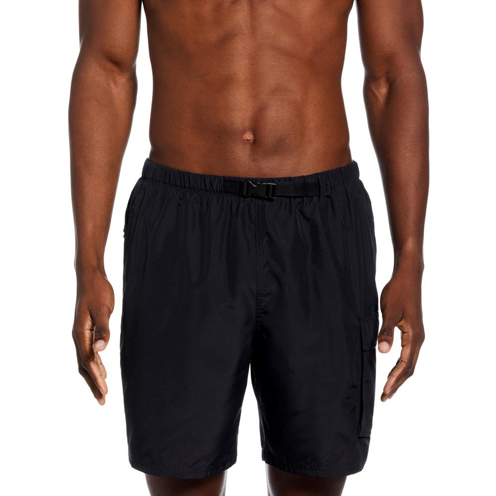 NIKE SWIM Men'S Rash Guard Belted Packable 7-Inch Bali Shorts Nessd458-001
