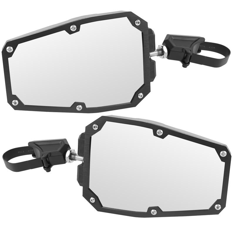 UTV 1.5" 2" Mirrors Side Rear View Mirrors for Polaris RZR Ranger Can-Am Maverick X3 Commander Defender Honda Pioneer 1000