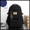 2023 Trendy Nylon Korean-Style Backpack for College Students: Large Capacity Men's and Women's Casual Travel Bag.