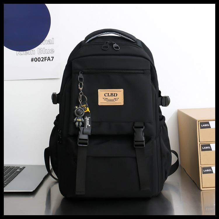 2023 Trendy Nylon Korean-Style Backpack for College Students: Large Capacity Men's and Women's Casual Travel Bag.
