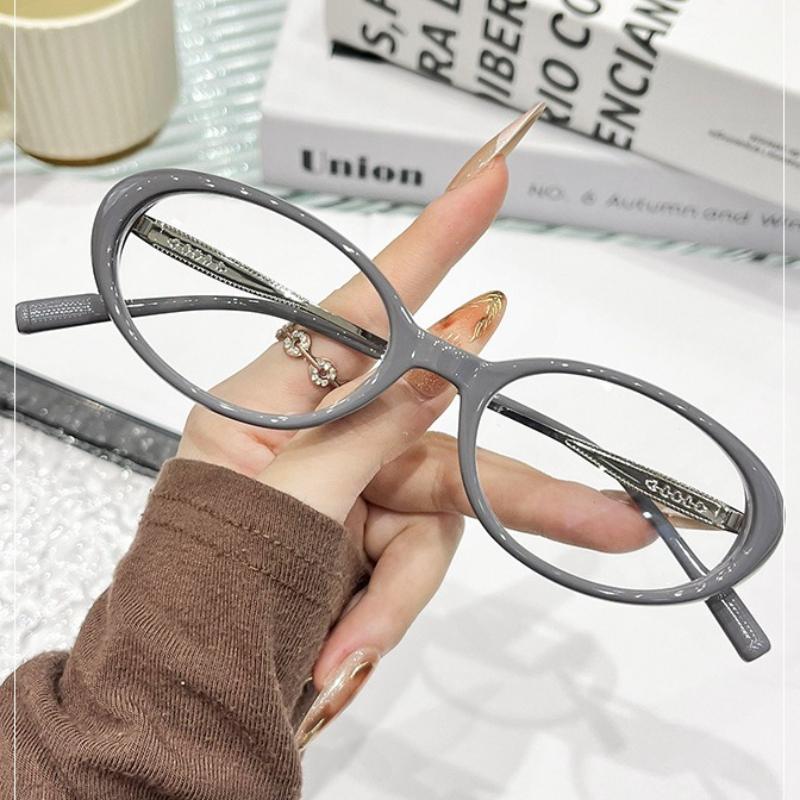 2026 New Oval-Frame Anti-Blue Light Myopia Glasses Unisex Ultra-Lightweight Comfortable Eyewear Minus Diopter 0 To -4.0