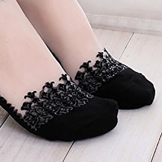 Socks Ultra-thin Breathable Lace Short Ankle Socks for Gift