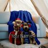 Custom Name Wallace & Gromit Theme Printed Blanket - Perfect for Couch, Bed, Travel & Outdoor Use | Machine Washable, Cozy & Durable.