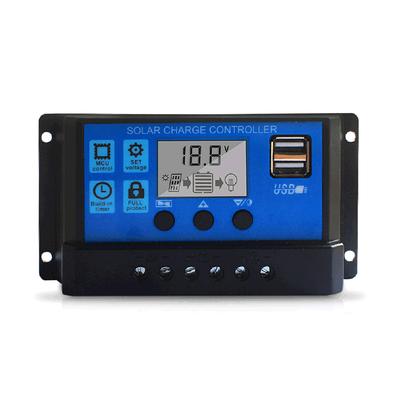 Professional Solar Panel Controller Battery Charge Regulator 2USB 12V/24V 10A~100A Photovoltaic Street Lamp Control System