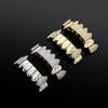 Hiphop Prong Zircon Brass Grillz Light Up Body Jewelry New Unisex Punk Fang Grillz Halloween Custom Jewelry