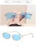 High-End Semi-Rimless Square Sunglasses – Trendy Unisex Sunscreen Shades
