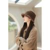 Thick Plush Women's Fisherman Hat Ear Protection Warm Basin Cap Winter Warm Bucket Hat  for Women