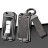 New Leather Zinc Alloy Car Key Case Cover Shell For Mitsubishi Outlander Asx Lancer Pajero Sport Eclipse Car Key Bag Without Key