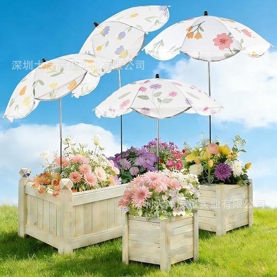 Popular Plant Parasol Upgraded Adjustable Outdoor Garden Potted Plant Pot Plant Parasol