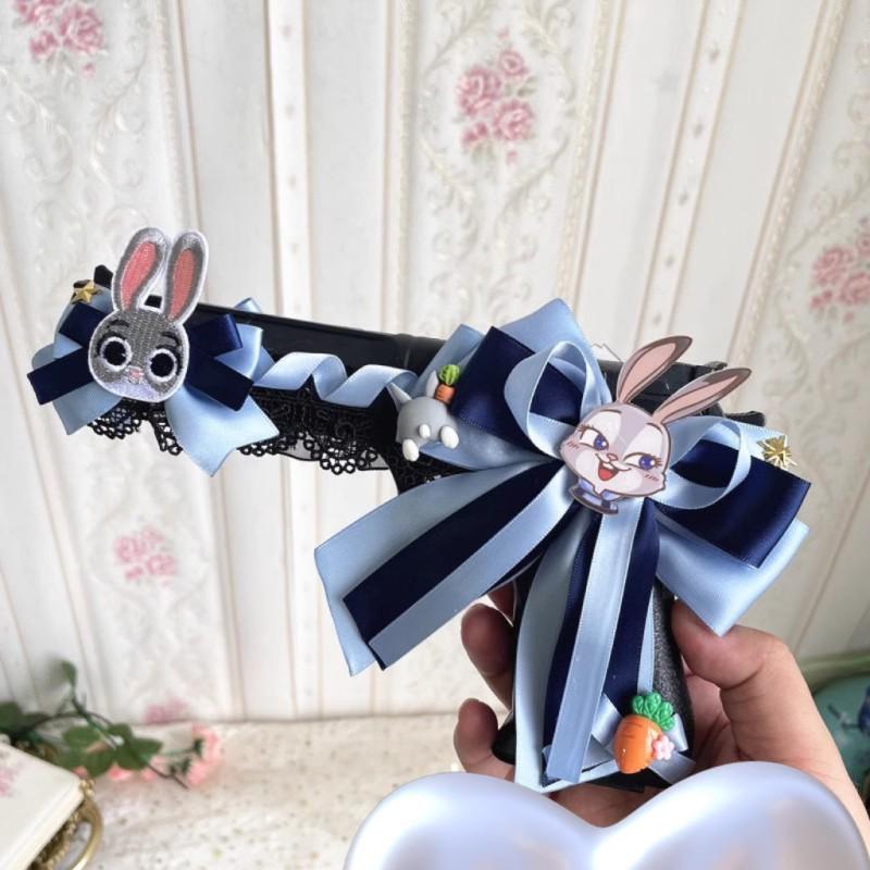2025 Girls' Long Sleeve Rabbit Police Officer Lolita Princess Dress