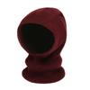 Solid Color Knitted Hooded Cap Woolen Neck Collar Beanies Cap Fashion Balaclava Hat  Outdoor