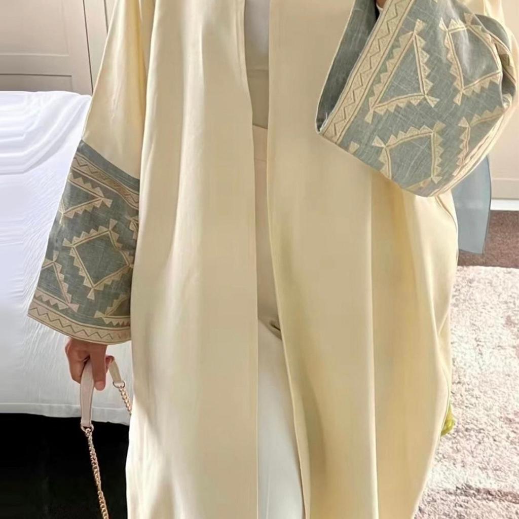 Elegancka haftowana kardiganowa abaja Loriyya LR772 (2024)