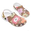 Printed EVA Travel Clogs Women Men Water Friendly Flexible Slip On Travel Use Beach Garden Daily Walking Beach Sandals Comfort Fit